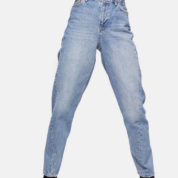 TOPSHOP light wash twisted seam mom jean - Picture 1 of 2